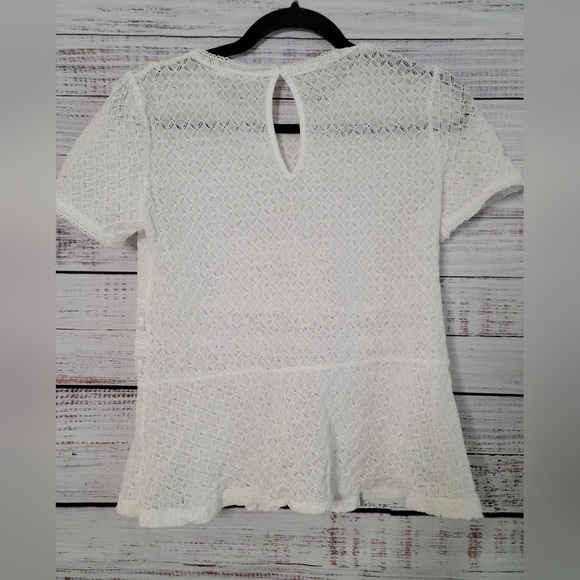 Hazel S Lace Peplum Top - Picture 5 of 5